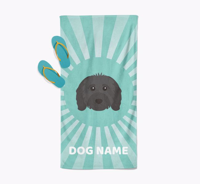 Personalised Pool Towel with {breedFullName} Icon